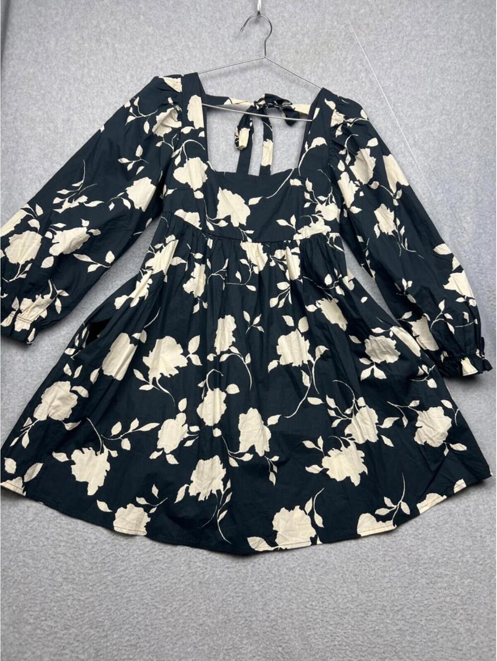 Sofie The Label Womens Babydoll Tiered Floral Flare Dress S Cottagecore Prairie